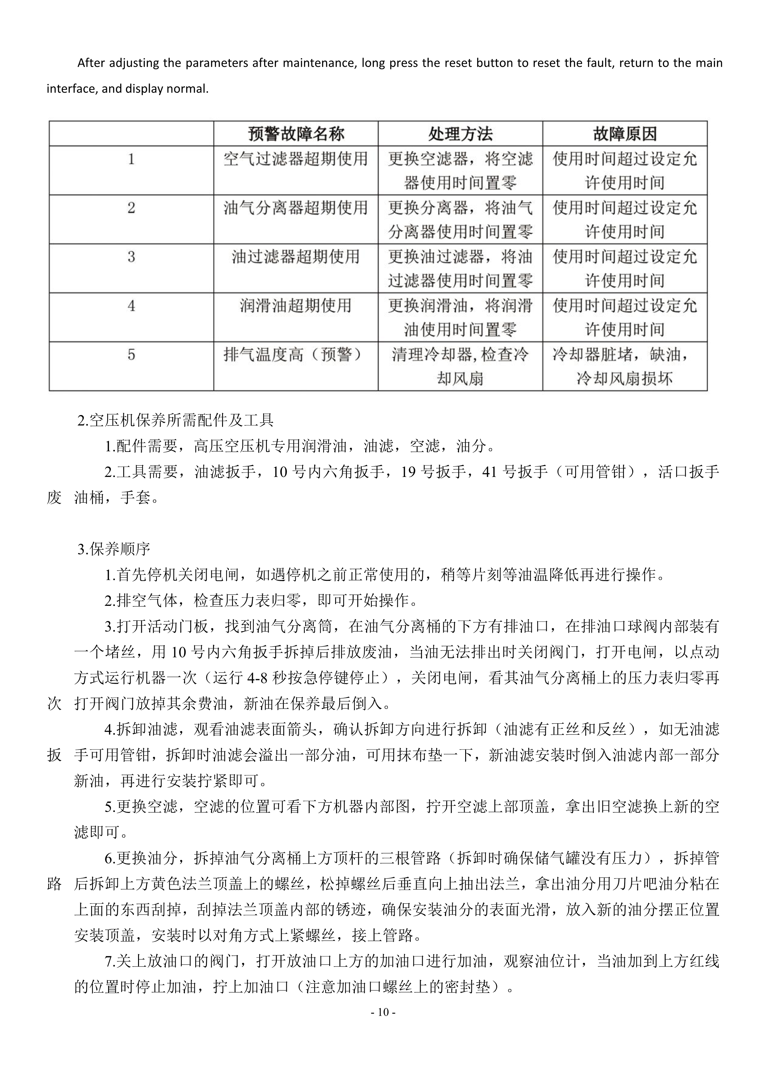 激光專用空壓機產(chǎn)品說明書(圖12)